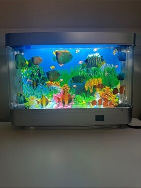 LED Decorative Fish Tank Night Light - Silver